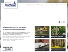 Tablet Screenshot of bestattungen-utzmann.de